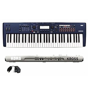 Korg Kross 2 61 Keyboard Workstation, Navy